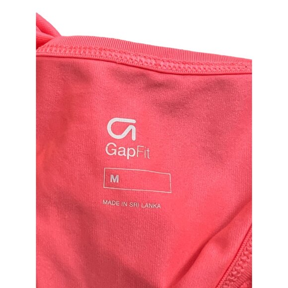 Gap Fit Hot Pink Racerback Workout Top Sz Medium Womens - Picture 3 of 10